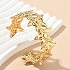 304 Stainless Steel Cuff Bangles for Women AJEW-P127-12G-1