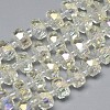 Electroplate Glass Beads Strands EGLA-Q083-8mm-D11-1