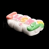 Opaque Resin Lucky Decoden Cabochons CRES-P032-A09-2