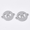 Tarnish Resistant 201 Stainless Steel Links connectors STAS-S105-T881-1-1