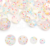 CHGCRAFT 48Pcs 4 Style Food Grade Eco-Friendly Silicone Beads SIL-CA0001-50-1