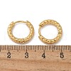 Ion Plating(IP) 304 Stainless Steel Grooved Hoop Earrings EJEW-M218-01A-G-5
