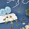 21Pcs 21 Styles Mixed Gemstone Chip  European Dangle Charms PALLOY-AB00057-5
