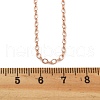 Brass Cable Chain Necklaces for Women NJEW-D302-20RG-5