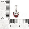 Brass Micro Pave Cubic Zirconia Charms KK-D356-05C-P-3