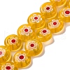 Handmade Millefiori Lampwork Beads Strands LAMP-G164-04D-1