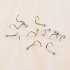 10Pcs 316L Surgical Stainless Steel Round Ball Fishtail Nose Rings WGE39F7-02-2