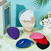 BENECREAT 6Pcs 6 Colors EVA Cloth Teardrop Fascinator Hat Base for Millinery DIY-BC0014-09-5