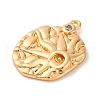 Brass Pendants With Clear Cubic Zirconia KK-S403-05G-2