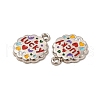 Alloy Enamel Pendants ENAM-M053-08P-3