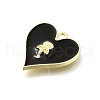 Alloy Black Enamel Gothic Style Pendants PALLOY-R157-06G-08B-2
