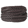 Flat PU Leather Braided Cord OCOR-WH0086-87B-04-1