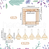 Alloy and  Wooden Sweater Knitting tool AJEW-WH0472-20E-2