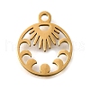 304 Stainless Steel Charms STAS-S178-01G-1