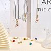 CHGCRAFT 2 Sets Cube Glass Pendant Decoration HJEW-CA0001-34-4