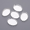 Brass Cabochon Settings KK-C2896A-S-1