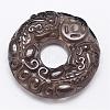 Feng Shui Natural Ice Crystal Obsidian Carven Pendants G-A169-014-1