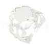 Iron Open Cuff Ring Components IFIN-NH0001-03S-1