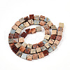 Natural Shoushan Stone Beads Strands G-N346-05A-04-3