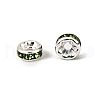 Brass Grade A Rhinestone Spacer Beads RSB034NF-10-3