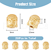 DICOSMETIC 20Pcs Alloy Beads FIND-DC0005-52-2