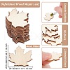 Unfinished Wood Maple Leaf Shape Cutouts DIY-WH0034-99-2