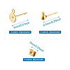 Brass Stud Earring Findings KK-TA0007-78-7