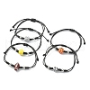 Acrylic Sports Ball Braided Bead Bracelets BJEW-TA00331-1