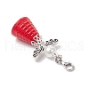 Angel Acrylic Pendant Decorations HJEW-JM03162-04-5