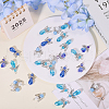 60Pcs 5 Styles Tibetan Style Alloy Butterfly Bead & ABS Plastic Pearl & Glass Pendants PALLOY-CA00016-4