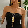 Vintage Middle Eastern Iron Rectangle with Rose Pendant Necklaces & Earrings Sets for Weddings and Events ZD5979-4