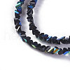 Electroplate Glass Beads Strands X-EGLA-E057-01A-04-3
