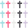 SUNNYCLUE 30Pcs 5 Colors Opaque Acrylic Pendants OACR-SC0001-35-1