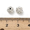 6mm Brass Crystal Rhinestone Beads KK-S519-01A-02S-3