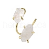 Natural Quartz Crystal Cuff Rings RJEW-B122-02G-02-4