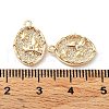 Rack Plating Brass Micro Pave Cubic Zirconia Pendants KK-K333-97G-3