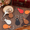 SUNNYCLUE 5 Colors Alloy Blanks Keychains KEYC-SC0001-28-4