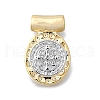 Religion Theme Brass Hammered Pendants KK-V010-09GP-01-1