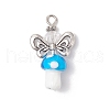 Handmade Lampwork Beads with Glass Beads Pendants PALLOY-MZ00697-3
