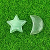 Natural Green Aventurine Healing Moon & Star Ornaments X1-PW-WG13036-04-1
