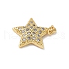 Brass Micro Pave Cubic Zirconia Pendants KK-Q068-65G-2