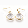 Brass Dangle Earrings EJEW-O083-02G-2