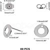 304 Stainless Steel Stud Earring Findings STAS-UN0003-42P-5