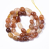 Natural Golden Silk Jade Beads Strands G-R465-43-2