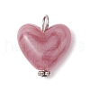 Imitation Gemstone Acrylic Pendants PALLOY-JF03955-02-3