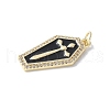 Brass Micro Pave Cubic Zirconia Pendants KK-F892-04G-01A-2