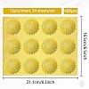 34 Sheets Honor Roll Self Adhesive Gold Foil Embossed Stickers DIY-WH0509-043-2