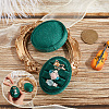 Oval Shape Velvet Rings Storage Gift Boxes CON-WH20001-06B-3