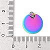 Ion Plating(IP) 304 Stainless Steel Pendants STAS-I311-21RC-3