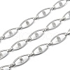 Tarnish Resistant Handmade 304 Stainless Steel Link Chains CHS-M004-03P-1